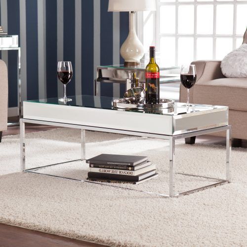 Silver Orchid Olivia Mirrored Coffee Cocktail Tables (Photo 1 of 20)
