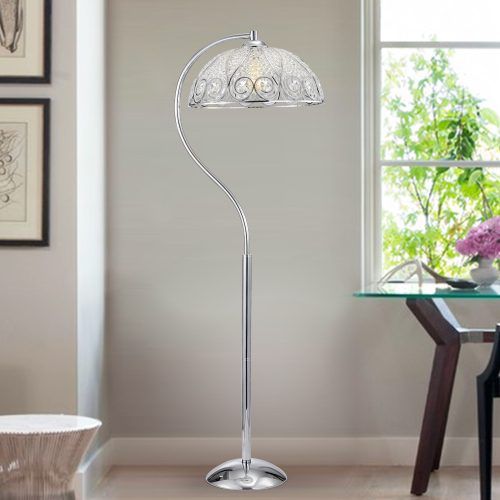 Silver Chrome Floor Lamps (Photo 9 of 20)