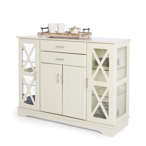 Simple Living Antique White Kendall Buffets (Photo 3 of 20)