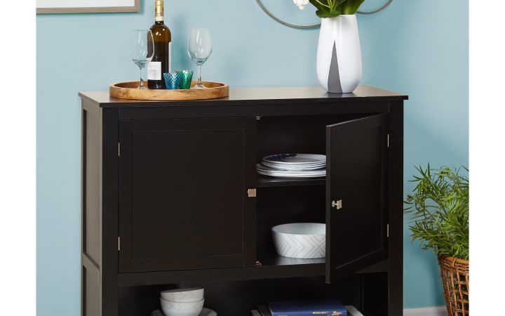 20 Inspirations Simple Living Montego Black Wooden Buffets
