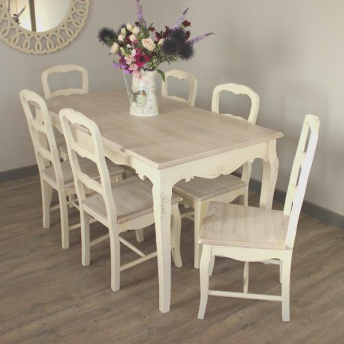Cream Dining Tables And Chairs (Photo 9 of 20)
