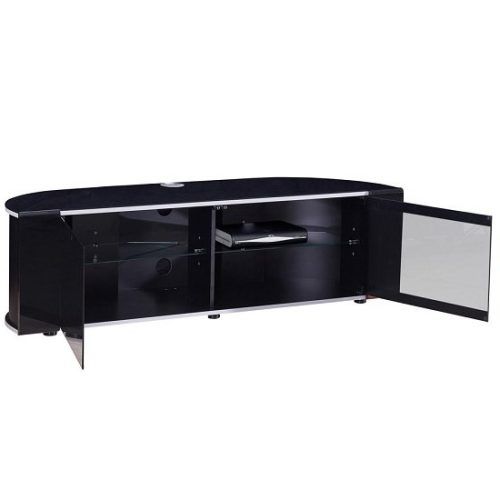 Tv Stands Fwith Tv Mount Silver/Black (Photo 4 of 20)