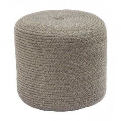 Scandinavia Wrapped Wool Cylinder Pouf Ottomans (Photo 12 of 20)