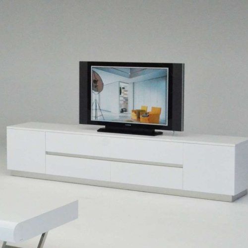 Modern White Lacquer Tv Stands (Photo 9 of 15)