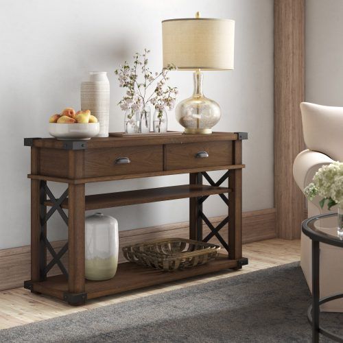 Layered Wood Small Square Console Tables (Photo 17 of 20)