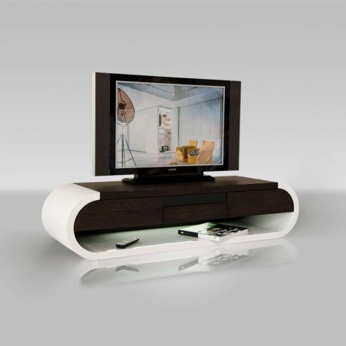 White Oval Tv Stands (Photo 7 of 15)