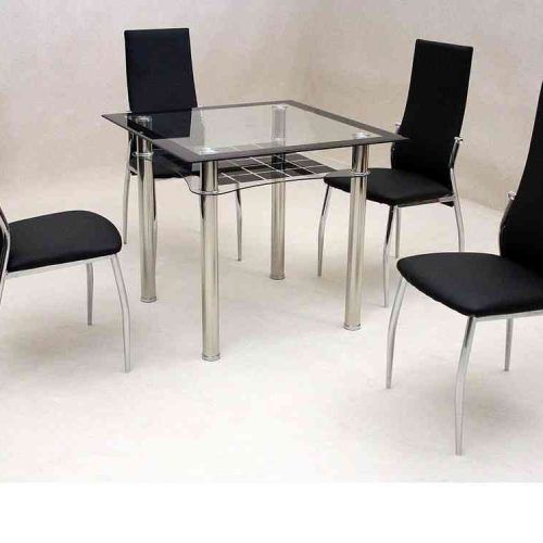 Square Black Glass Dining Tables (Photo 16 of 20)