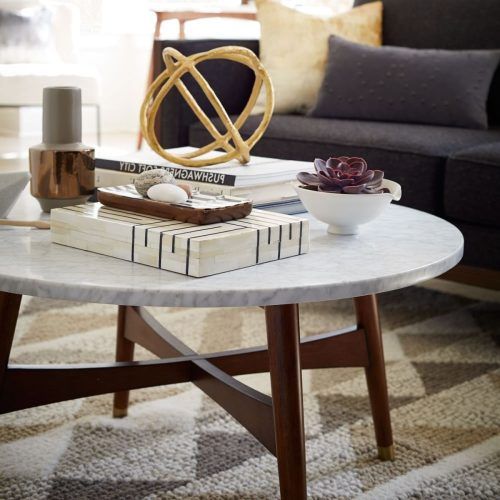 Smart Round Marble Brass Coffee Tables (Photo 7 of 20)