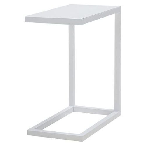 Geometric White Console Tables (Photo 16 of 20)