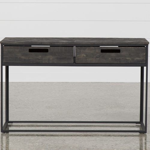 Parsons Grey Solid Surface Top & Elm Base 48X16 Console Tables (Photo 16 of 20)