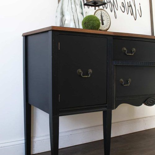 Rustic Black 2-Drawer Buffets (Photo 9 of 20)
