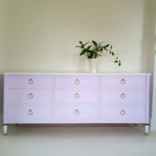 Floral Blush Yellow Credenzas (Photo 20 of 20)