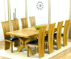 20 Collection of Solid Oak Dining Tables and 8 Chairs