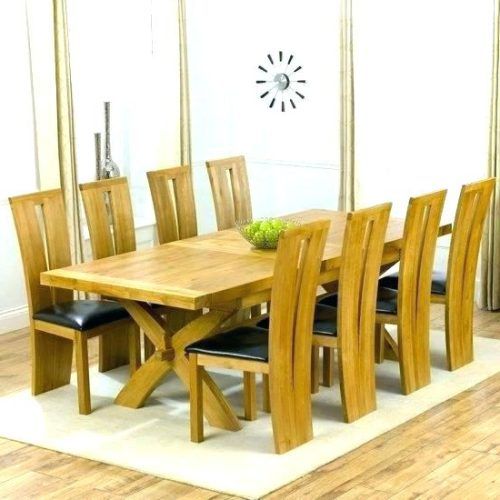 Solid Oak Dining Tables And 8 Chairs (Photo 1 of 20)