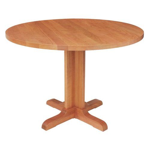 Gaspard Extendable Maple Solid Wood Pedestal Dining Tables (Photo 10 of 20)