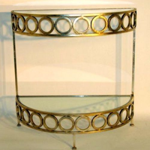 Gold And Mirror Modern Cube Console Tables (Photo 2 of 20)