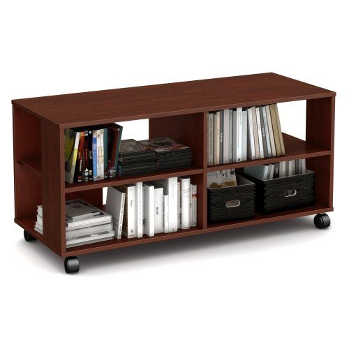 Modern Black Tv Stands On Wheels (Photo 8 of 20)