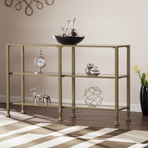 Contemporary Three Tier Glass Buffets With Black Metal Frame (Photo 9 of 20)