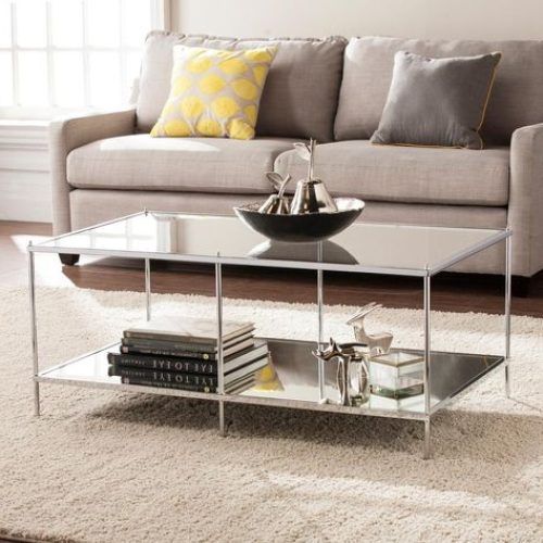 Silver Mirror And Chrome Console Tables (Photo 20 of 20)