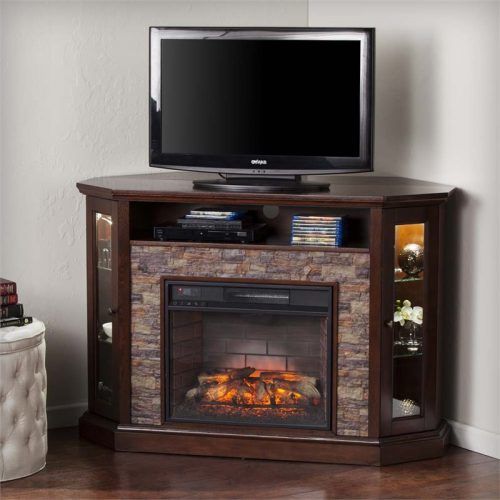 Electric Fireplace Tv Stands With Shelf (Photo 8 of 20)