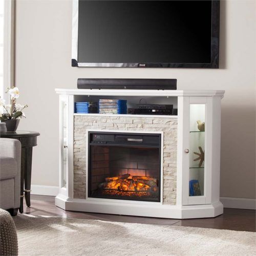 Electric Fireplace Tv Stands With Shelf (Photo 12 of 20)