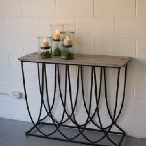 Black Metal Console Tables (Photo 8 of 20)