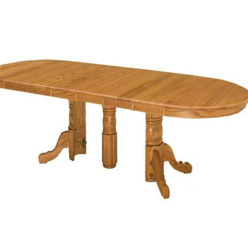Gaspard Extendable Maple Solid Wood Pedestal Dining Tables (Photo 17 of 20)