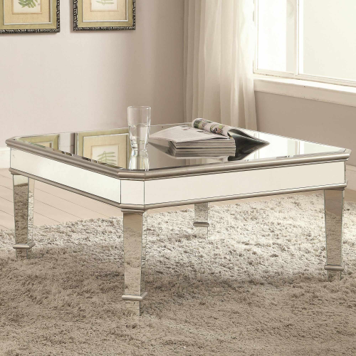 Silver Mirror And Chrome Coffee Tables (Photo 5 of 20)