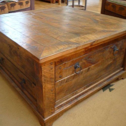 Square Coffee Table With Storage Drawers (Photo 7 of 20)