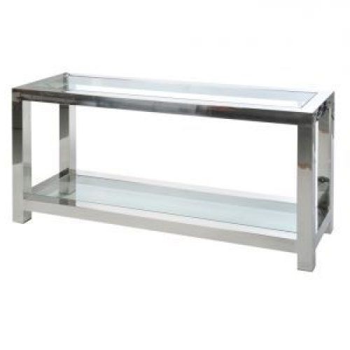 Glass And Stainless Steel Console Tables (Photo 9 of 20)