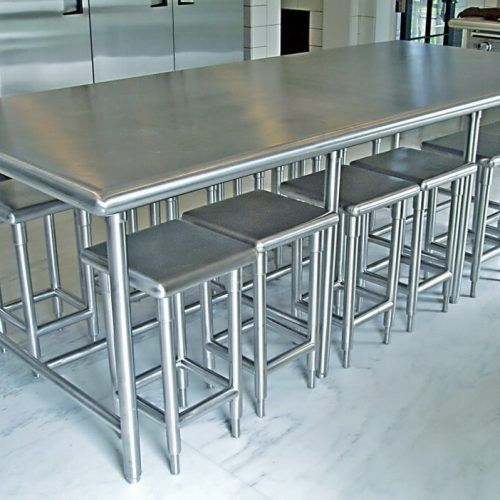 Brushed Steel Dining Tables (Photo 14 of 20)