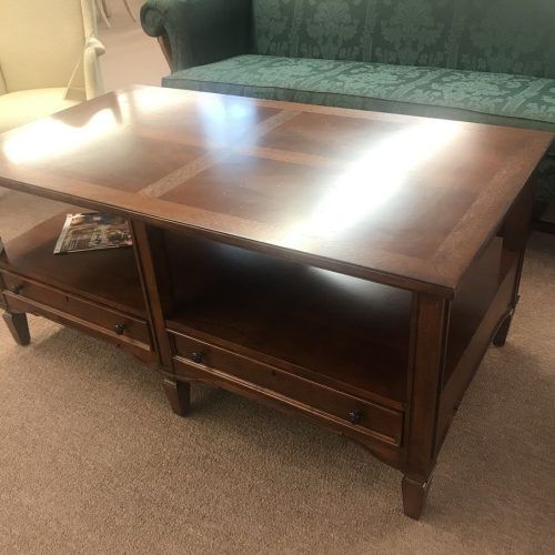 2-Drawer Oval Coffee Tables (Photo 5 of 20)
