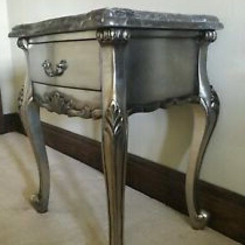 Antiqued Gold Leaf Console Tables (Photo 17 of 20)