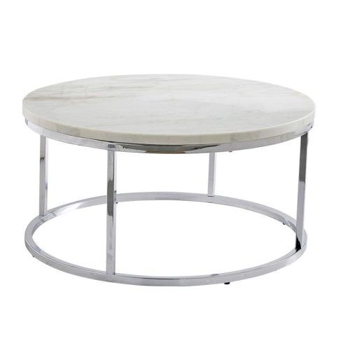 White Marble Gold Metal Coffee Tables (Photo 11 of 20)