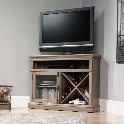 Black Corner Tv Cabinets With Glass Doors (Photo 11 of 20)