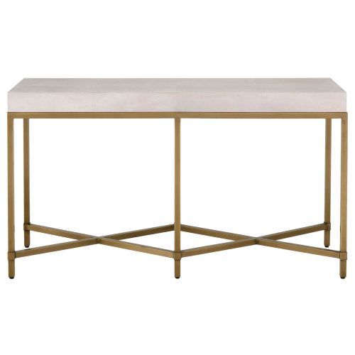 Faux Shagreen Console Tables (Photo 12 of 20)