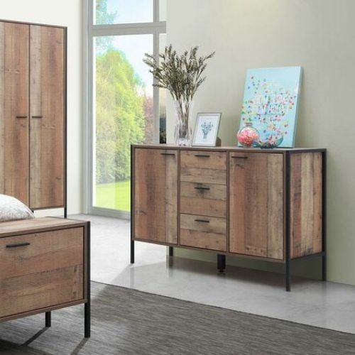 Sideboard Storage Cabinet With 3 Drawers & 3 Doors (Photo 14 of 20)