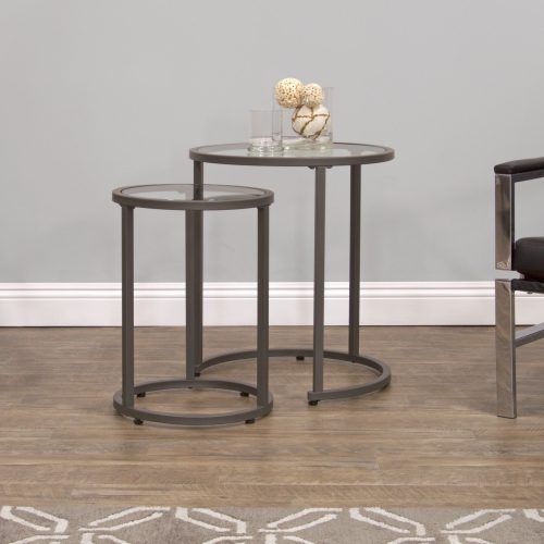 Carbon Loft Heimlich Pewter Steel/glass Round Coffee Tables (Photo 15 of 20)