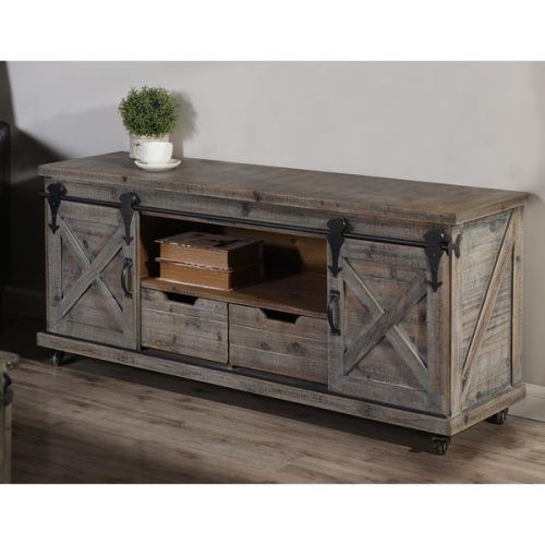 Techni Mobili 53" Driftwood Tv Stands In Grey (Photo 13 of 20)