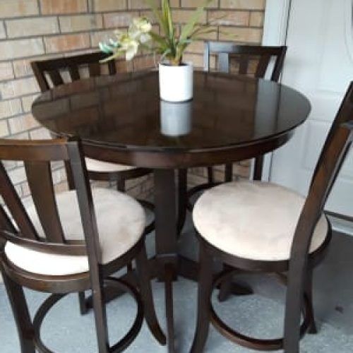 Palazzo 6 Piece Dining Set With Mindy Slipcovered Side Chairs (Photo 17 of 20)