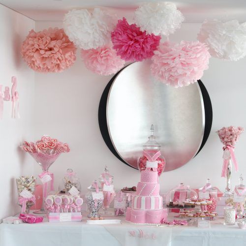 Pink And White Geometric Buffets (Photo 7 of 20)