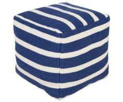 20 Best Stripe Black and White Square Cube Ottomans