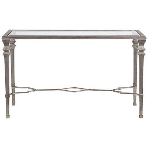 Silver Mirror And Chrome Console Tables (Photo 13 of 20)