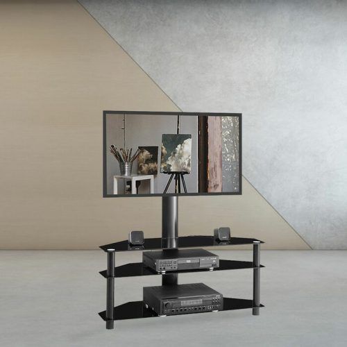 Randal Symple Stuff Black Swivel Floor Tv Stands With Shelving (Photo 16 of 20)