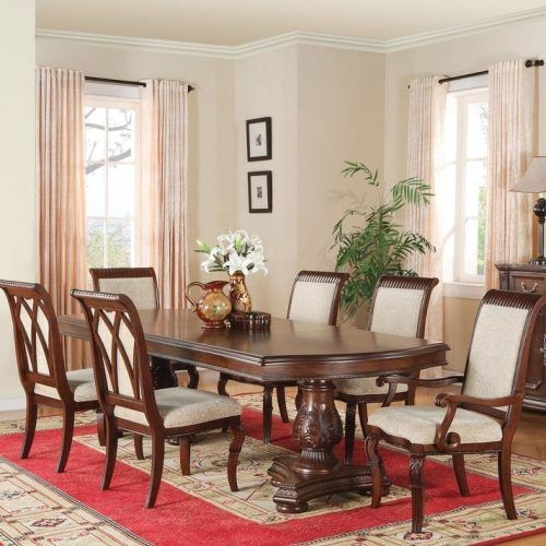 Caira 7 Piece Rectangular Dining Sets With Diamond Back Side Chairs (Photo 6 of 20)