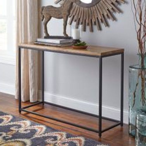 Warm Pecan Console Tables (Photo 14 of 20)