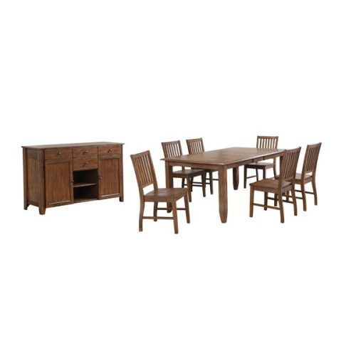 Hanska Wooden 5 Piece Counter Height Dining Table Sets (Set Of 5) (Photo 13 of 20)