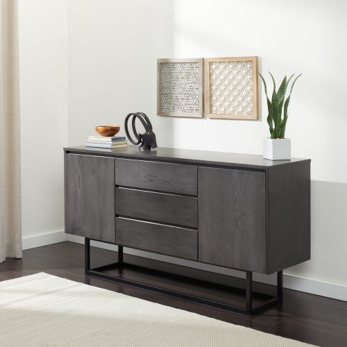 Modern Lacquer 2-Door 3-Drawer Buffets (Photo 5 of 20)