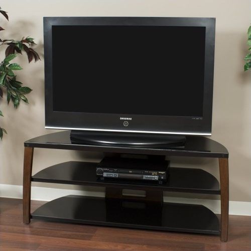 Wide Tv Stands Entertainment Center Columbia Walnut/Black (Photo 10 of 20)