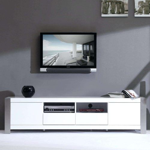 White Gloss Oval Tv Stands (Photo 20 of 20)
